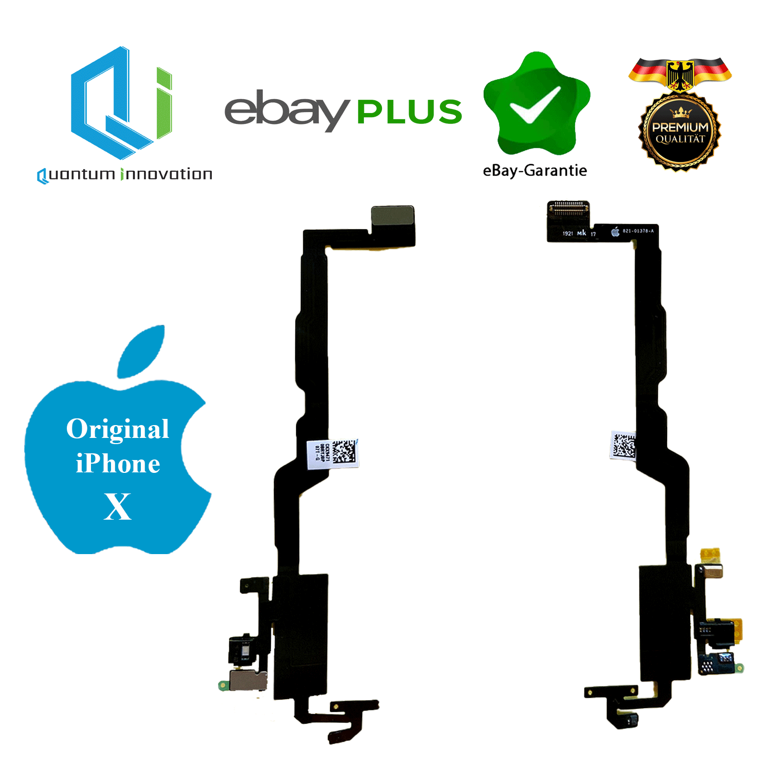 Original iPhone X Face ID Flex Lichtsensor Flex Mikrofon Ohne